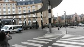 فیلم - حضور نیروهای پلیس و ارتش بلژیک در ایستگاه متروی Grand Place بروکسل